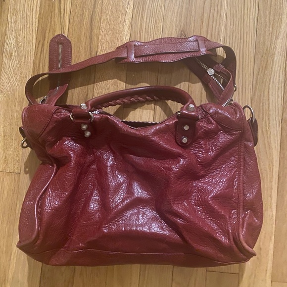 Classic City Balenciaga bag in Rouge with Silver Hardware - Picture 3 of 3